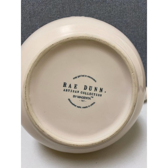 Rae Dunn Artisan Collection by Magenta HOT COCOA pitcher with handle and spout - Picture 6 of 7